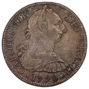 Mexico 1779 Mo-FF 8 Reales Silver Coin - Picture 1 of 2