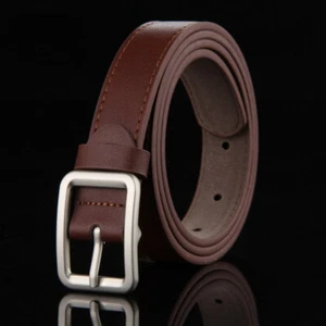 Boy Kid PU Leather Belt Single Prong Buckle Waistband Casual Retro Fashion 23mm - Picture 1 of 13