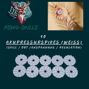 Akupressur Lotus Spikes Plättchen Pads Dornen 10 Stück ( SKILLS Psychotherapie) - Bild 1 von 8