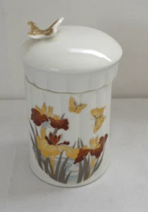 Vintage Porzellan Schmetterling Waschtisch Dose Japan - Bild 1 von 5