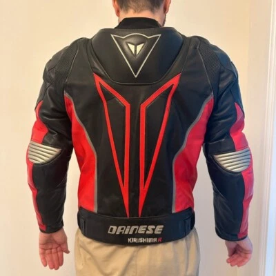 Men’s Dainese premium Leather Kirishima R motorbike jacket Euro Size 48 - Image 1 of 4