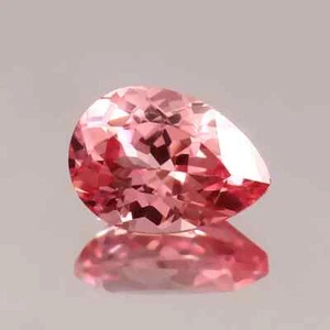 10x7 mm Natural Impecable Ceilán Padparadscha Zafiro Suelto Corte Pera Piedra... - Imagen 1 de 8