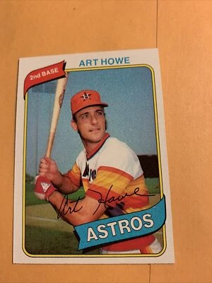 #554 Art Howe Houston Astros 1980 Topps Baseball Card Cb20 - Image 1 of 2