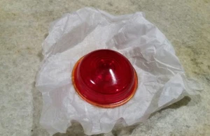 Vintage Glass LS307 KD 3076  Red Lens fits 542 Antique Car Truck Light 3" Flange - Foto 1 di 7