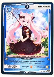 Nyanners PL8 (Regular) 019/190, 1st Edition, Rising Stars, VCard - Picture 1 of 2