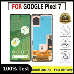 Genuine OLED Google Pixel 7 LCD Black WITH Frame Screen Touch Display Digitizer - Picture 1 of 1