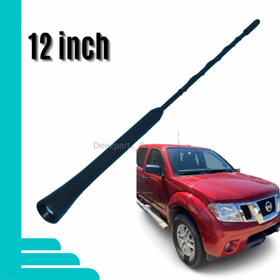 Antena 12" negra para Nissan Frontier 2000-2019 Foto 1 de 4
