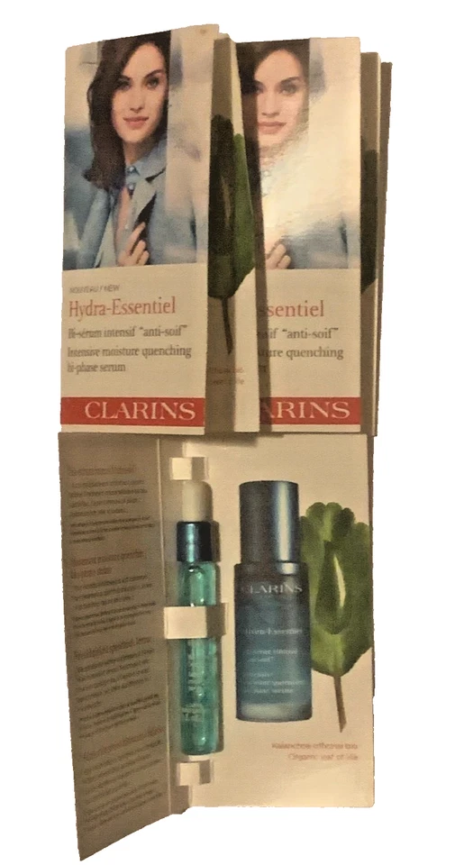 3x Clarins Hydra-Essentiel Intensive Moisture Quenching Bi-Phase Serum 3.5 ml - Image 1 of 1
