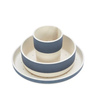 Lassig Glama Lama Bamboo Dinner Set - Blue - Picture 1 of 8