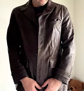 Missardi Moda Mens Leather Jacket - L - Similar to Armani and Gucci - Picture 1 of 7