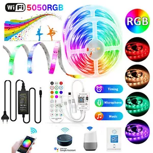 5m-30m LED Stripe Leiste Streifen Band 5050 Licht Leuchte Lichterkette Dimmar - Bild 1 von 15