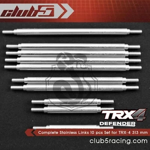 Complete Stainless Links 10 pcs Set for TRX-4 Custom Body 313 mm Conversion - Picture 1 of 8