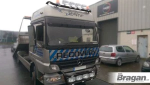 To Fit Mercedes Atego Black Steel Roof Light Lamp Bar + Slim LEDs - Picture 1 of 3