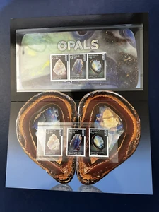🪨💎🪨Australian - Opals - Design Set & Miniature Sheet - Stamp Pack - MNH💎🪨💎 - Picture 1 of 3