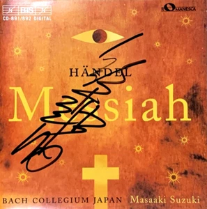 Signed by MASAAKI SUZUKI Handel Messiah BIS 2CD 891/92 Signiert - Picture 1 of 1