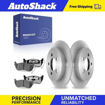 Rear Brake Rotors Ceramic Pads for Jeep TJ Wrangler 2003-2007 Liberty 3.7L - Изображение 1 из 4