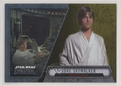 2016 Topps Star Wars Evolution Gold 5/50 Luke Skywalker Moisture Farmer #28 2k3 - Image 1 of 3