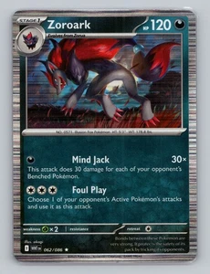Zoroark 062/086 Holo Rare White Flare WHT EN Pokemon Scarlet & Violet TCG - Picture 1 of 2