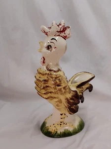 Vintage Hahn Porzellan Übertopf Vase Ständer 9" hoch "Delee Art" - Bild 1 von 15