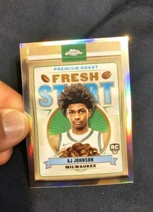 Milwaukee Bucks Aj Johnson 2025 Topps Chrome Premium Roast Fresh Start #FS-13 - Bild 1 von 2
