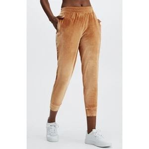 Fabletics Daria Velour Jogginghose Braun L Soft Luxe Lounge Damen Athleisure - Bild 1 von 6