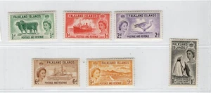 UK GB Falkland Islands 1955 MH 116-121 - Picture 1 of 2