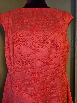 Talbot Runhof 44 Kleid Rot Mit Seide - Bild 1 von 4