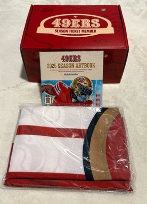 Regalos porta boletos de temporada 2025 SF 49ers - Juego de vasos de whisky - Moldes de hielo - Bandera Foto 1 de 4