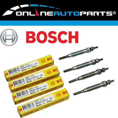 4 Bosch Diesel Glow Plugs for Pajero ND NE NF NG NH 4D56T 2.5L 86~93 Turbo - Image 1 of 2