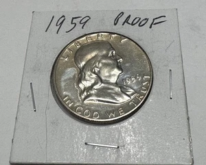 Medio dólar Franklin 1959 prueba alta calidad - Imagen 1 de 2