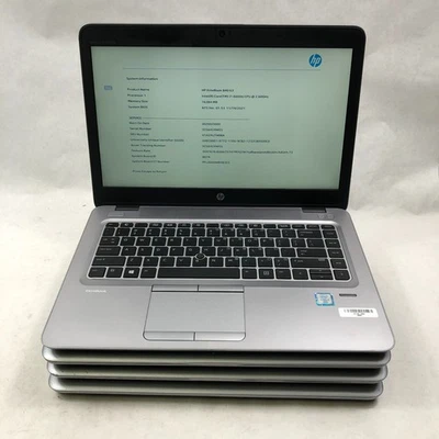 Lote de 4 HP Elitebook 840 G3 Intel Core i7-6600U 16GB RAM 256GB SSD Sin OS/AC Foto 1 de 4