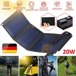 20W 5V Flexibel Solarpanel Mono Solarmodule Kit solaranlage Wohnmobil Boot RV DE - Bild 1 von 14