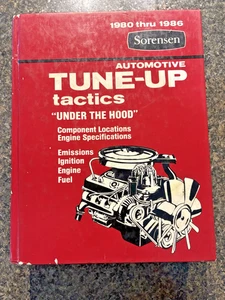 1980 - 1986 Sorensen Automotive Tune-up Tactics Manual Under the Hood Red - Foto 1 di 13