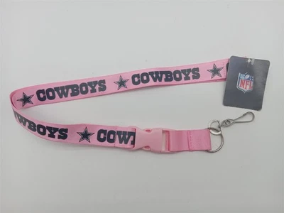PSG NFL Lanyard Clip Breakaway 18" Llavero BCA Rosa Dallas Cowboys Foto 1 de 3