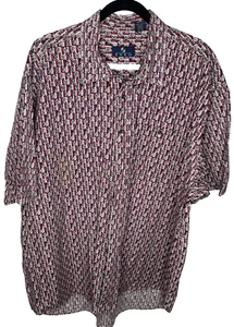 Enro Men’s Shirt 3XTall Short Sleeves 100% Cotton Button Front Tailored n Turkey - Picture 1 of 11