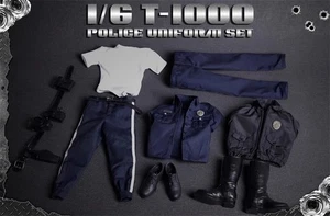 1/6 T1000 Robot Police Uniform Cosplay Clothing Suit DIY 12'' Action Figure - Picture 1 of 9