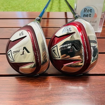 LH NIKE VrⅡPRO 3w 15° 5w 19° Stiif Flex Shaft 2set Golf Club Men Japan - Image 1 of 4