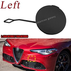 Left For ALFA ROMEO GIULIA  2017-23 Front Tow Hook Eye Cap Cover - Picture 1 of 8