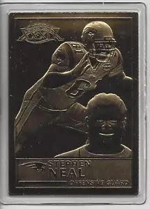 Stephen Neal 2005 Danbury Mint Encased 22kt Gold Football Card N.E. Patriots - Picture 1 of 1