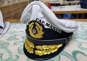 Segunda Guerra Mundial Marina Alemana U-Boat Oficial Superior (Kriegsmarine) Visera Gorra - Imagen 1 de 8