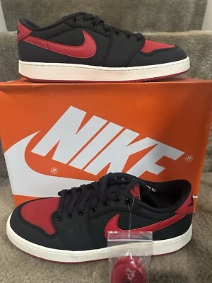 Tamanho 12.5 - Air Jordan 1 KO (AJKO) Low Bred Novo em folha DX4981-006 - Imagem 1 de 4