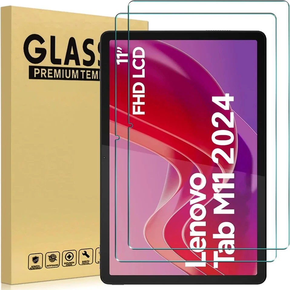 2pack Tempered Glass Screen Protector For Lenovo Tab M11 (TB-330FU/XU) 11'' - Image 1 of 4