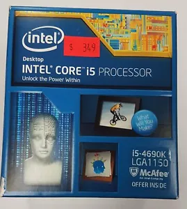 Intel Core i5-4690K Devil's Canyon LGA 1150 w/Intel HD 4600 Graphics - Open Box - Picture 1 of 7