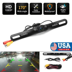 Car Rear View Camera Reverse Backup Camera Night Vision License Plate Waterproof - Picture 1 of 10