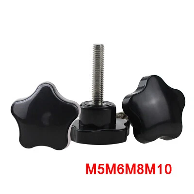 M5 M6 M8 M10 Sterngriff Sternschraube Kreuzgriff Klemmhebel Drehknauf Schraube - Bild 1 von 4