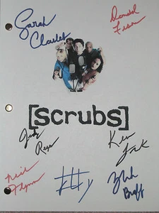 Scrubs Cast Signed Pilot TV Script ZACH BRAFF FLYNN CHALKE REYES JENKINS reprint - Picture 1 of 1