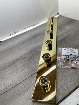 Nuvo Lighting SF 77/190 Polished Brass 6-Light 36"W Vanity Strip - Ada Compliant - Image 1 of 2