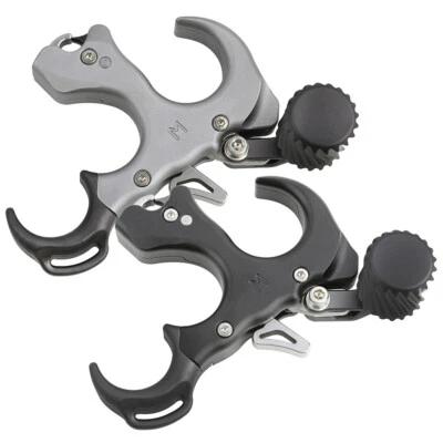 Compound Bow Release Aids 3 4 Finger Archery Thumb Trigger RH LH Hunting - Image 1 of 4