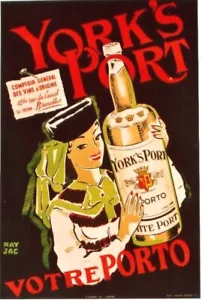 Original vintage poster YORK'S PORT WINE APERITIF c.1940 - Picture 1 of 1