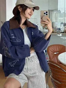 Sezane Women's Corduroy Cotton Loose Jacket - Picture 1 of 14